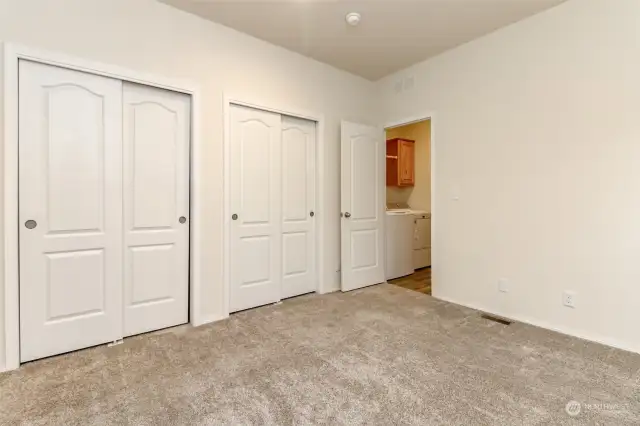 Primary Bedroom with double closets