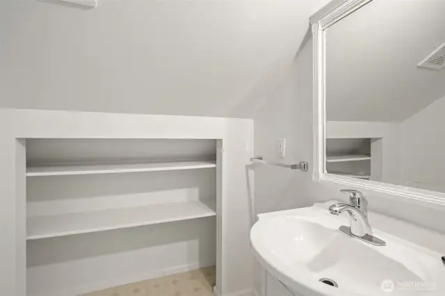 Half bath upstairs