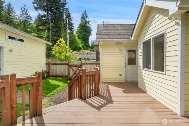 Backyard deck