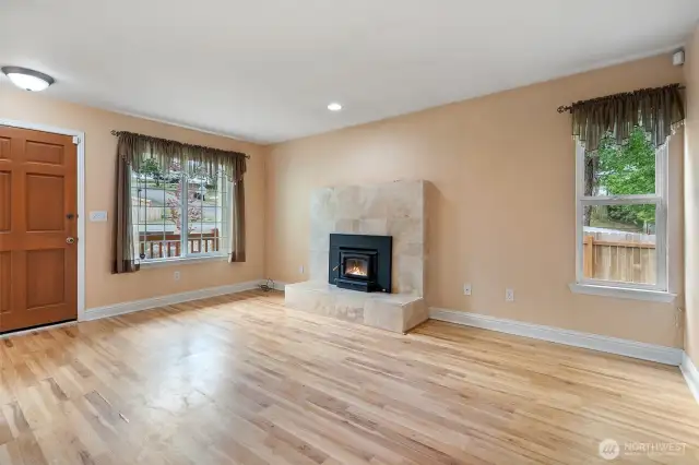 Living room has great natural light