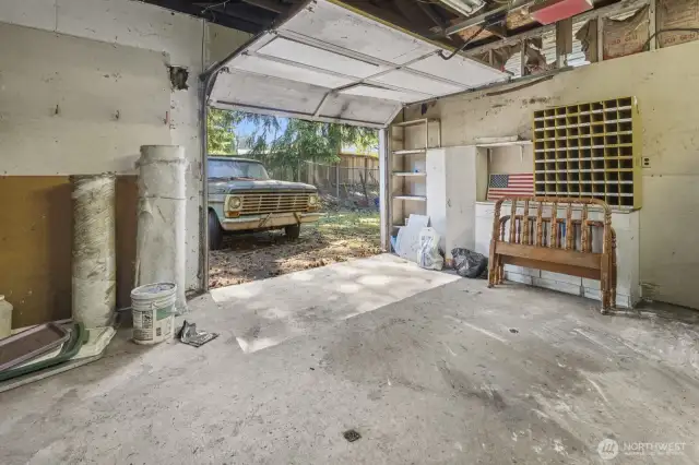 Shop Access thru Side Door and Garage Door