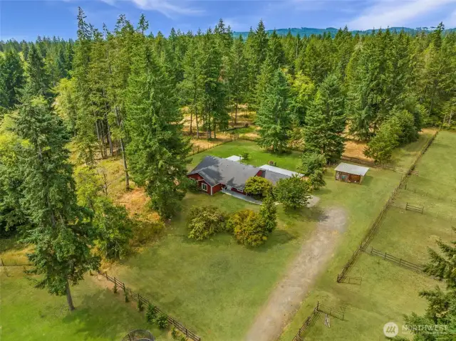 Nestled way off the main road in the friendly Littlerock community, this 4 bedroom rambler offers privacy on 5 acres with 2 acres of fenced pasture. Ideal for Chickens, horses and/or cows.