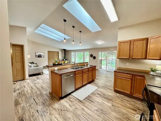 From kitchen looking towards great room.