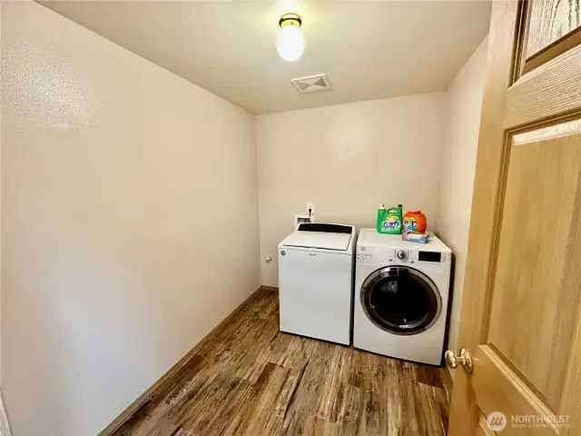 Big laundry room just off the kitchen.