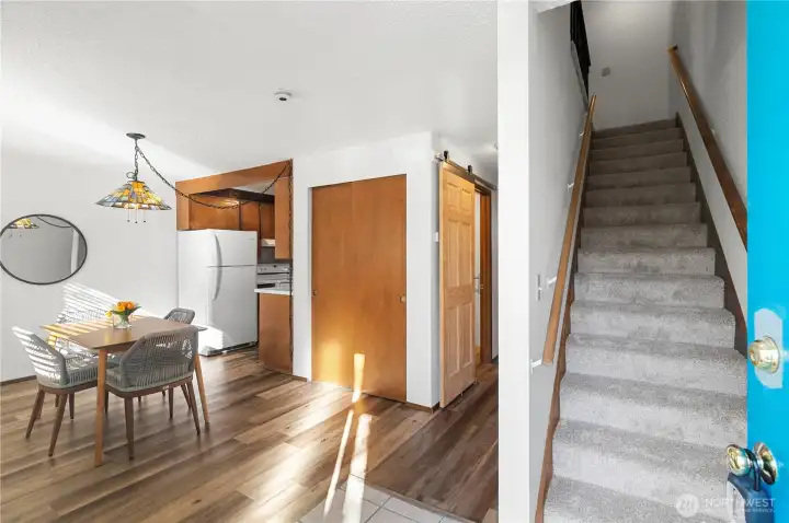 Flex space to use for dining or as another living area.