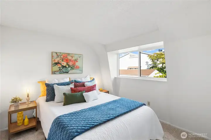 Large, light filled bedrooms.