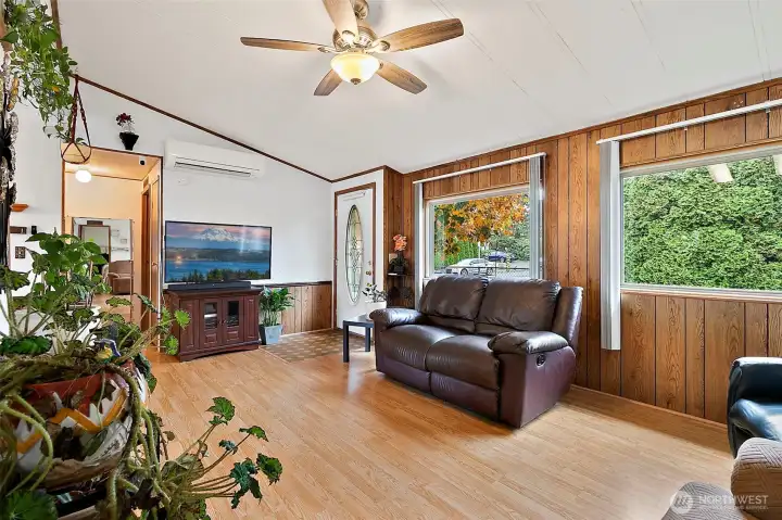 Updated big windows bring natural light throughout the home