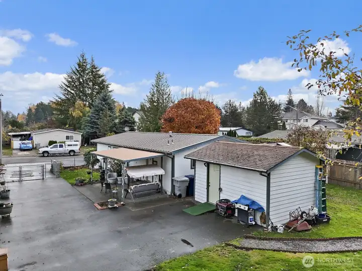 Enormous storage shed