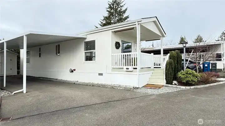Enjoy this 2019 Fleetwood mobile home with ample parking, storage shed and updated throughout!