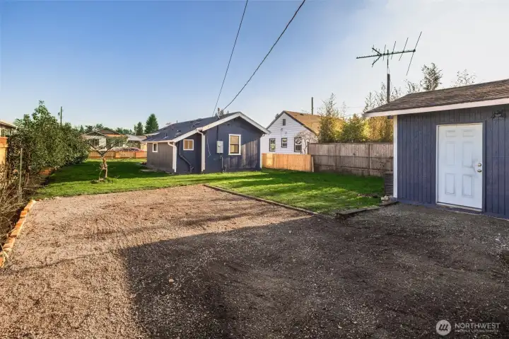 Tons of off-street parking via alley access—perfect for guests, RV or work vehicles.