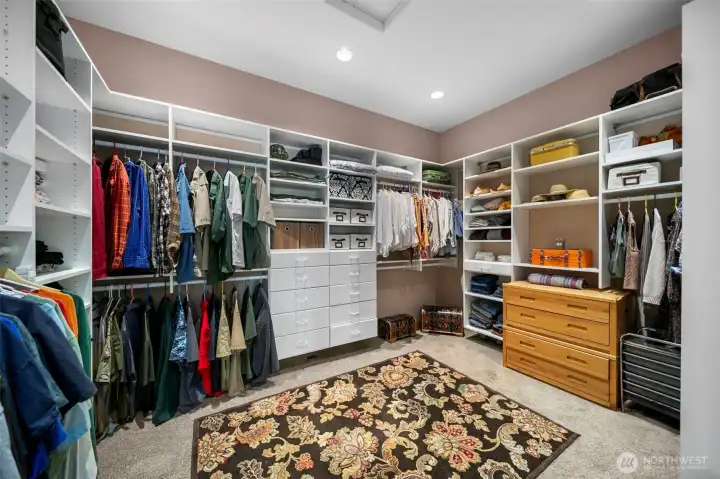 Massive walk-in closet.