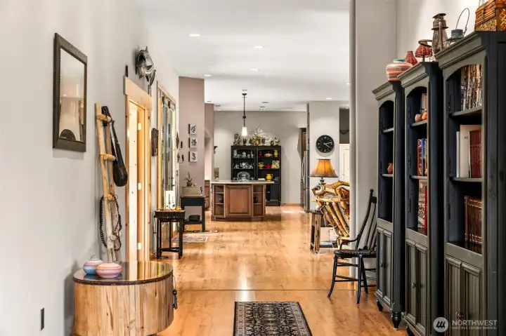 Hallway from main room to den/potential third bedroom.