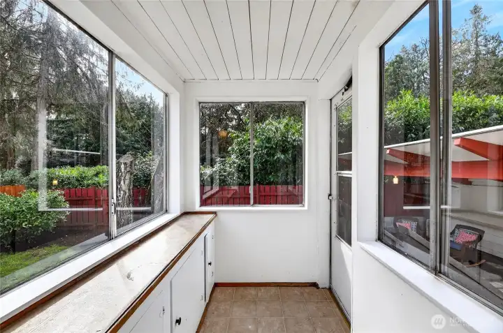 Mud Room leading to the Fenced Backyard