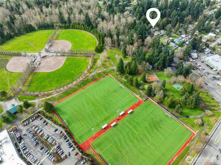 Soccer Field with ample parking across the Street