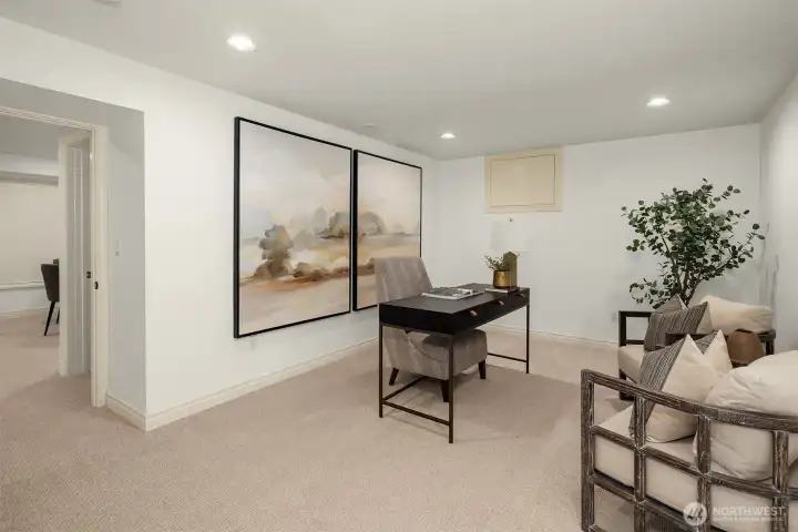 Lower Den/office guest overflow