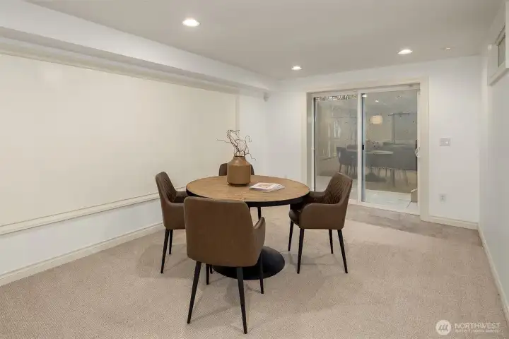 Game table or possible kitchenette area