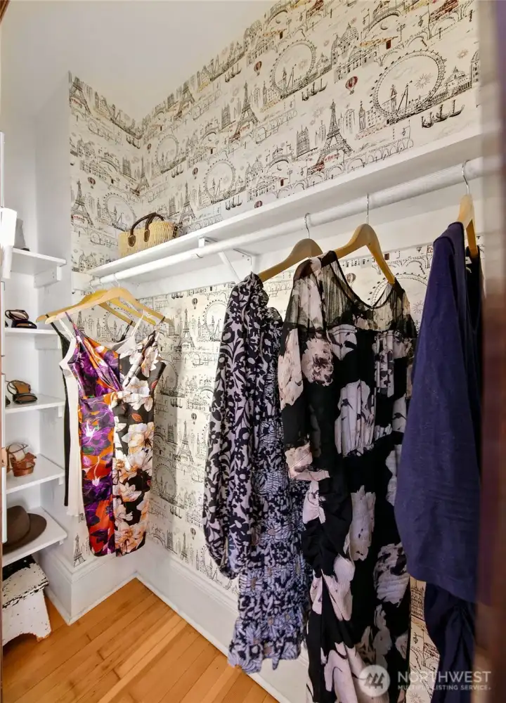 This floorplan allows for larger closet than most