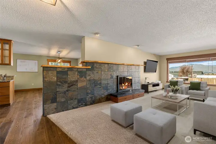 Virtually Staged, Living Room filled with Sunshine