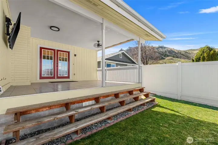 Entertaining coververd patio