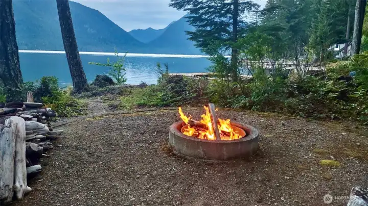Enjoy peaceful evenings down by the firepit!