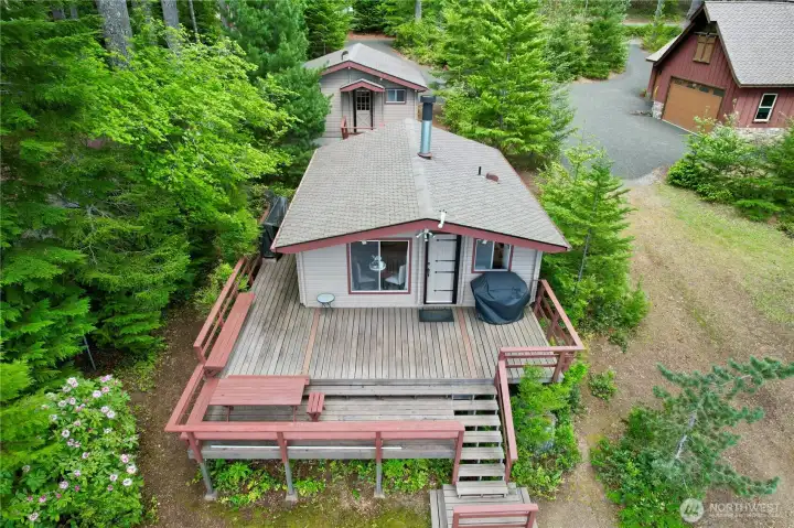 Amazing opportunity to own this gorgeous property with two cabins and low-bank waterfront!