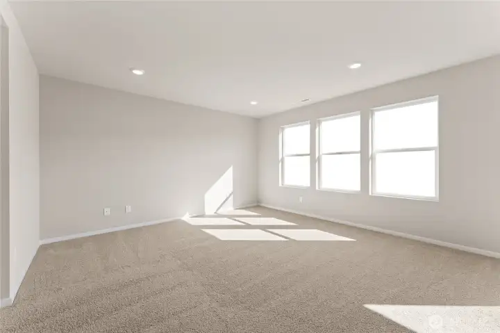 Bedroom upstairs.  photos are representative