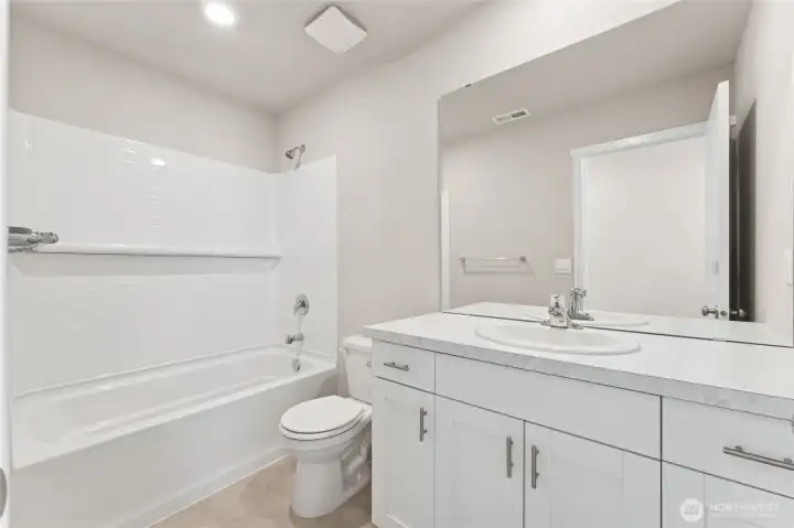 secondary bath.  photos are representative