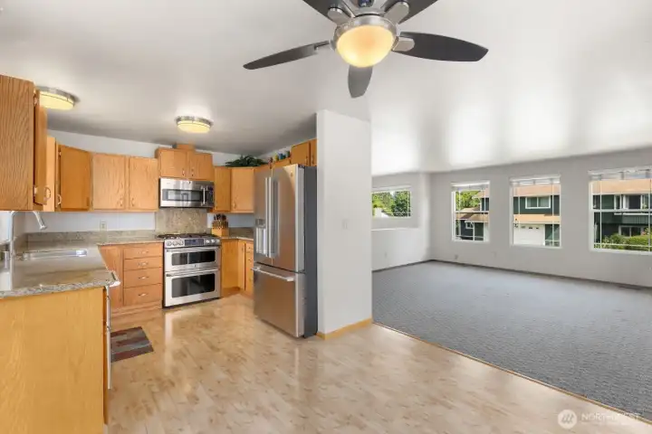 Living Room off of Kitchen