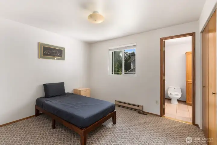 Upstairs Bedroom with Jack and Jill Bathroom w/Shower