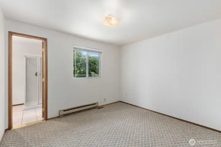 Upstairs Primary Bedroom Option with Jack and Jill Bathroom.