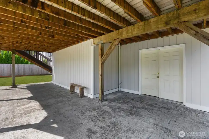 Concrete Slab under Deck
