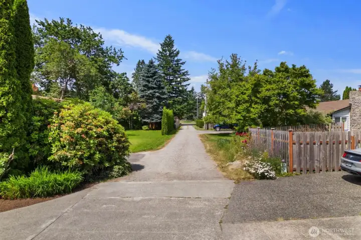 Sits at the End of a Private Drive Access.