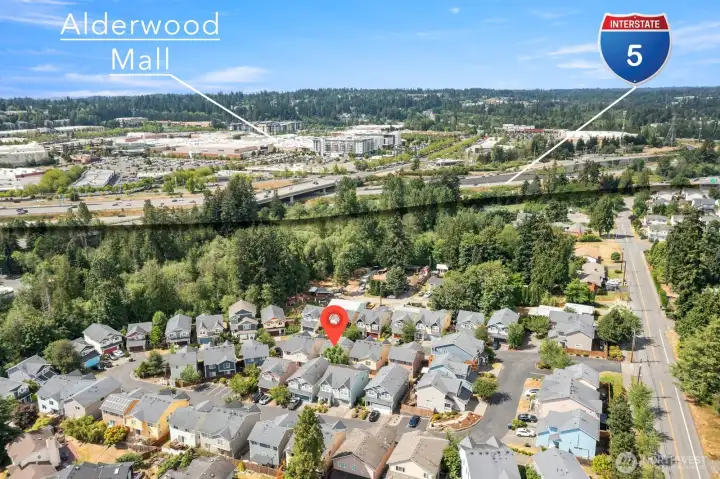 Alderwood Mall close by