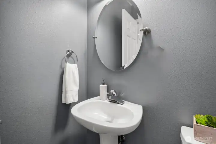 downstairs powder room