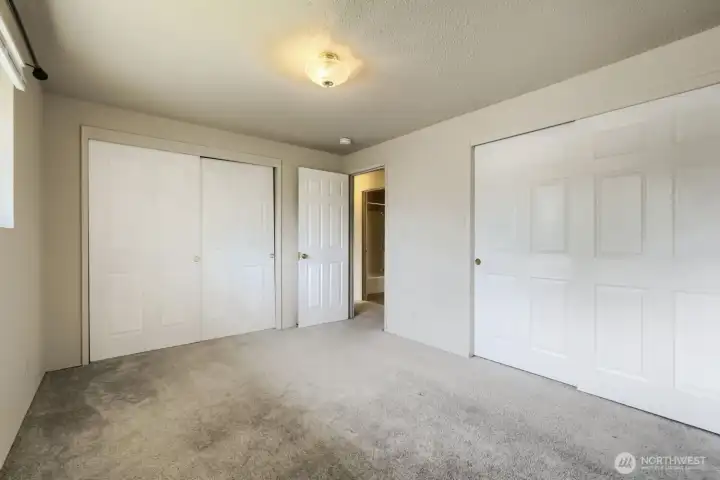 Upper primary bedroom with 2 closets Upper primary bedroom with 2 closets