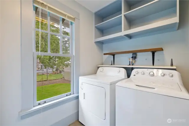 Utility room - washer & gas dryer included.