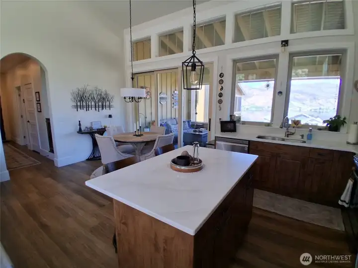 Kitchen Area with Island.