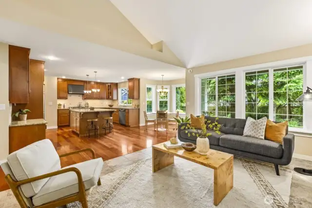 Open concept for entertaining and relaxing.