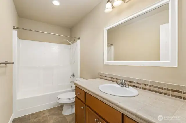 Full bathroom on second floor.