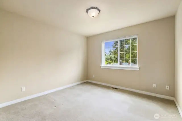 Last of the three upstairs bedrooms.