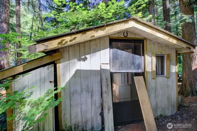 Shed included!