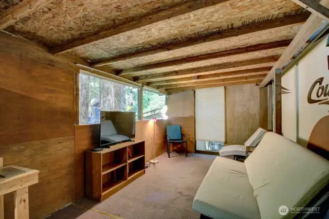 Extra seating a living area