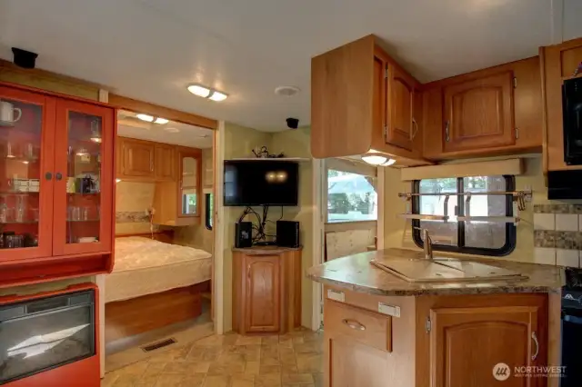 Kitchen and storage space