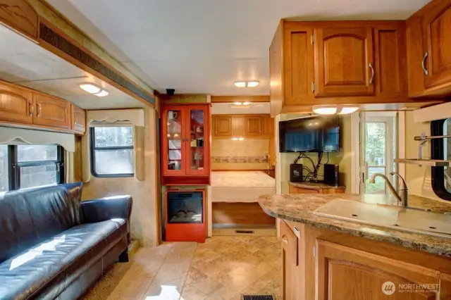 Get cozy in this well kept trailer