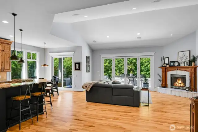 Open concept Living area