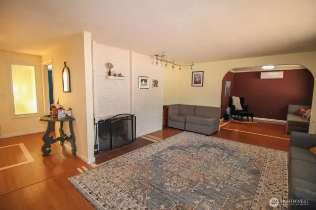 Front door opens to Living room.