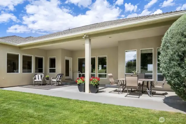 Covered back patio