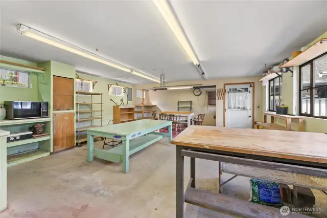 Shop behind garage