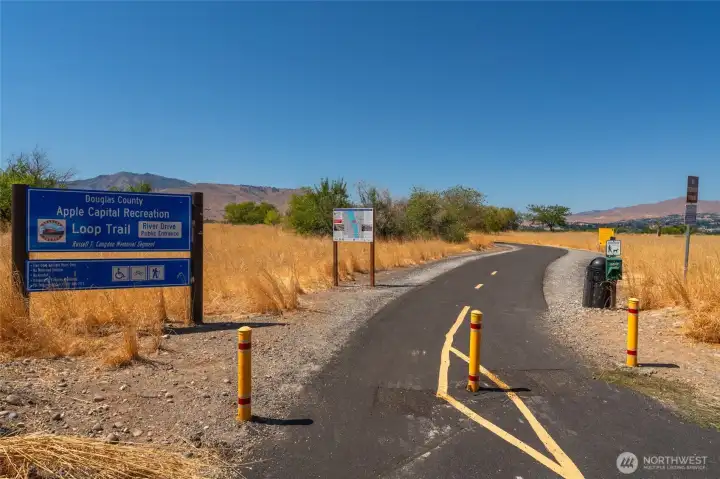 Located a short walk to the Apple Capital Loop Trail