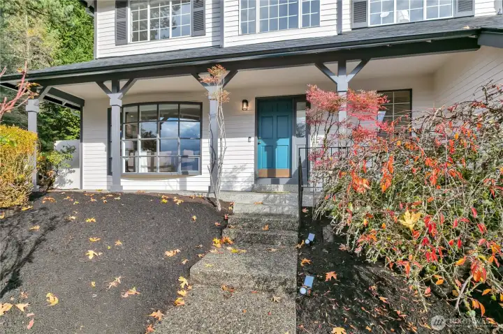 Inviting front entry w/ covered porch